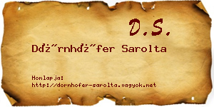 Dörnhöfer Sarolta névjegykártya